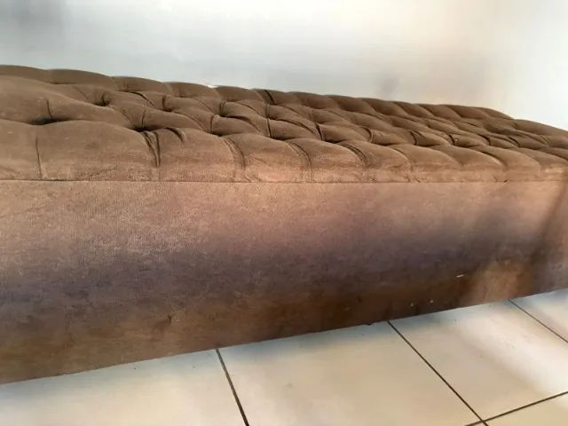 Puff Baú 1m com Armazenamento - Banqueta Baú para Sala e Quarto - Foto 3