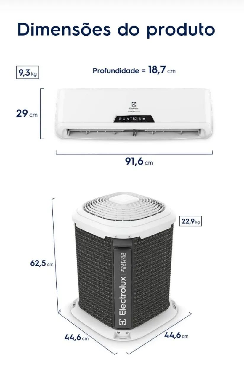 Ar condicionado Eletrolux 
