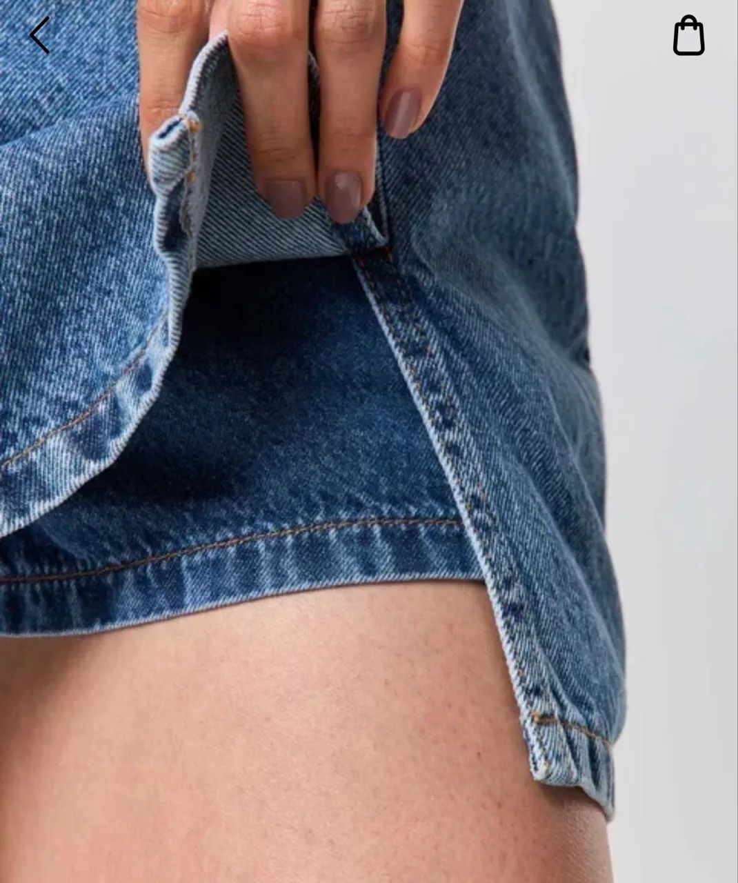 Short saia jeans youcom  - Foto 3