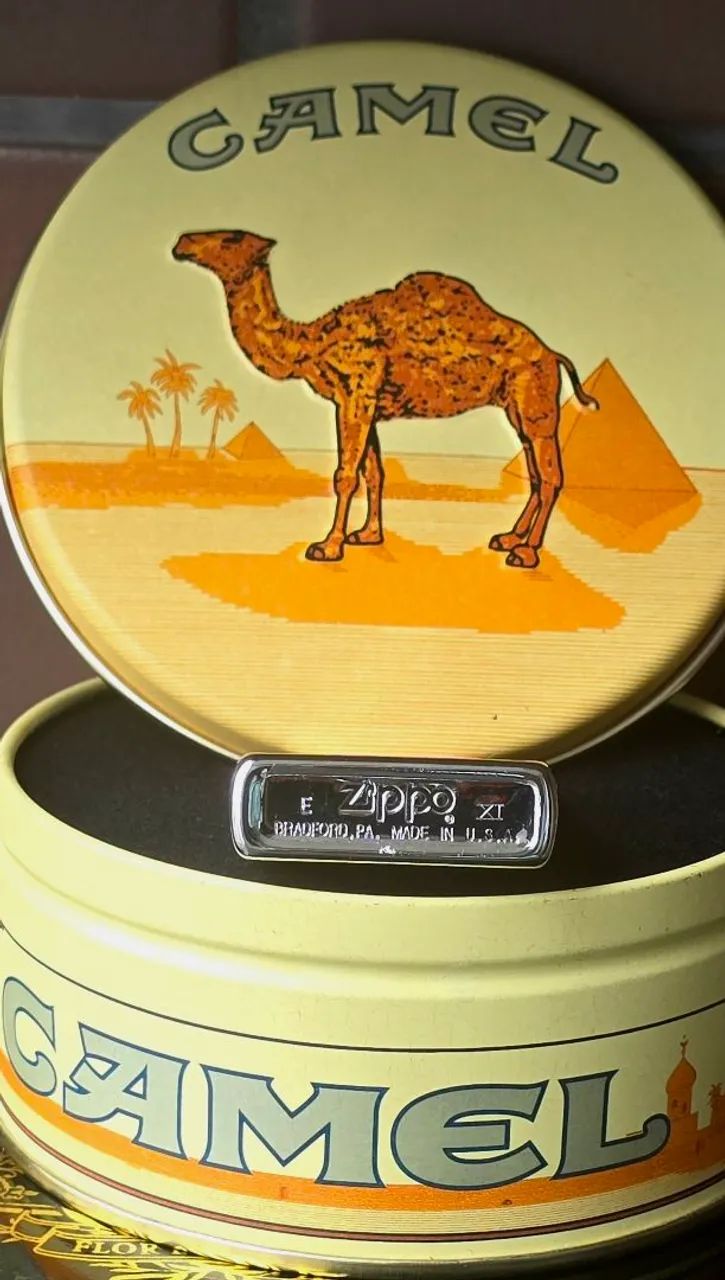 Zippo Camel Lata Metal Novo Lacrado 1995 - Hobbies e coleções