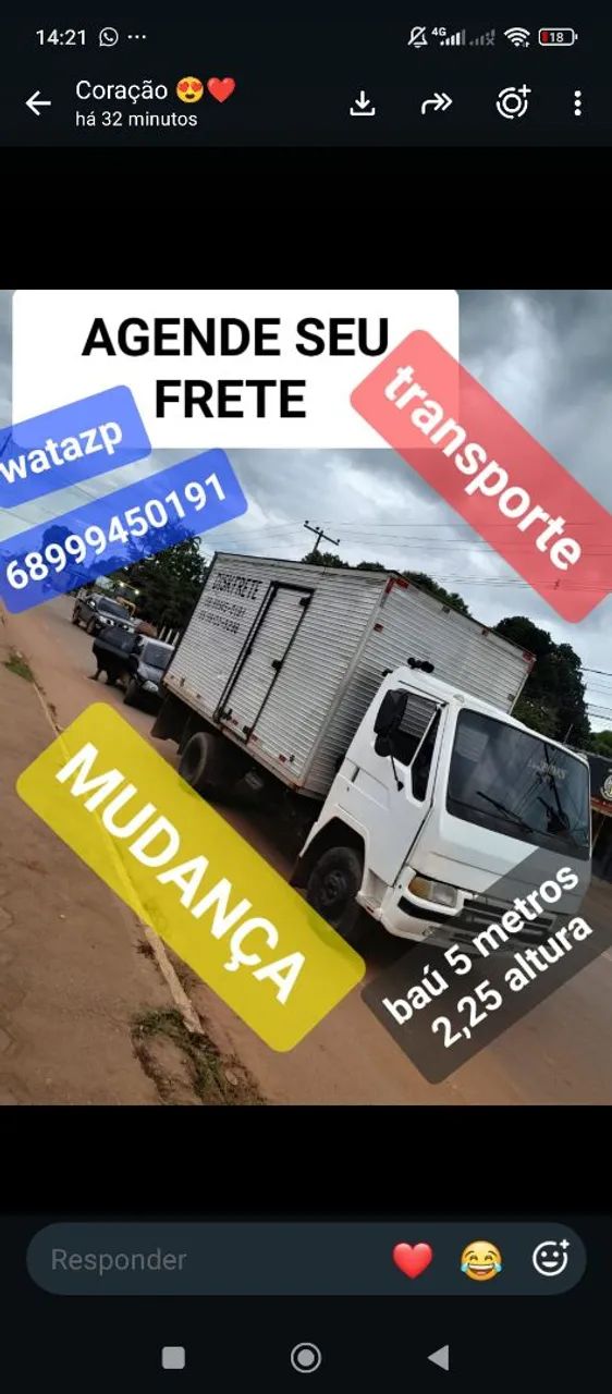 Frete e mudanças