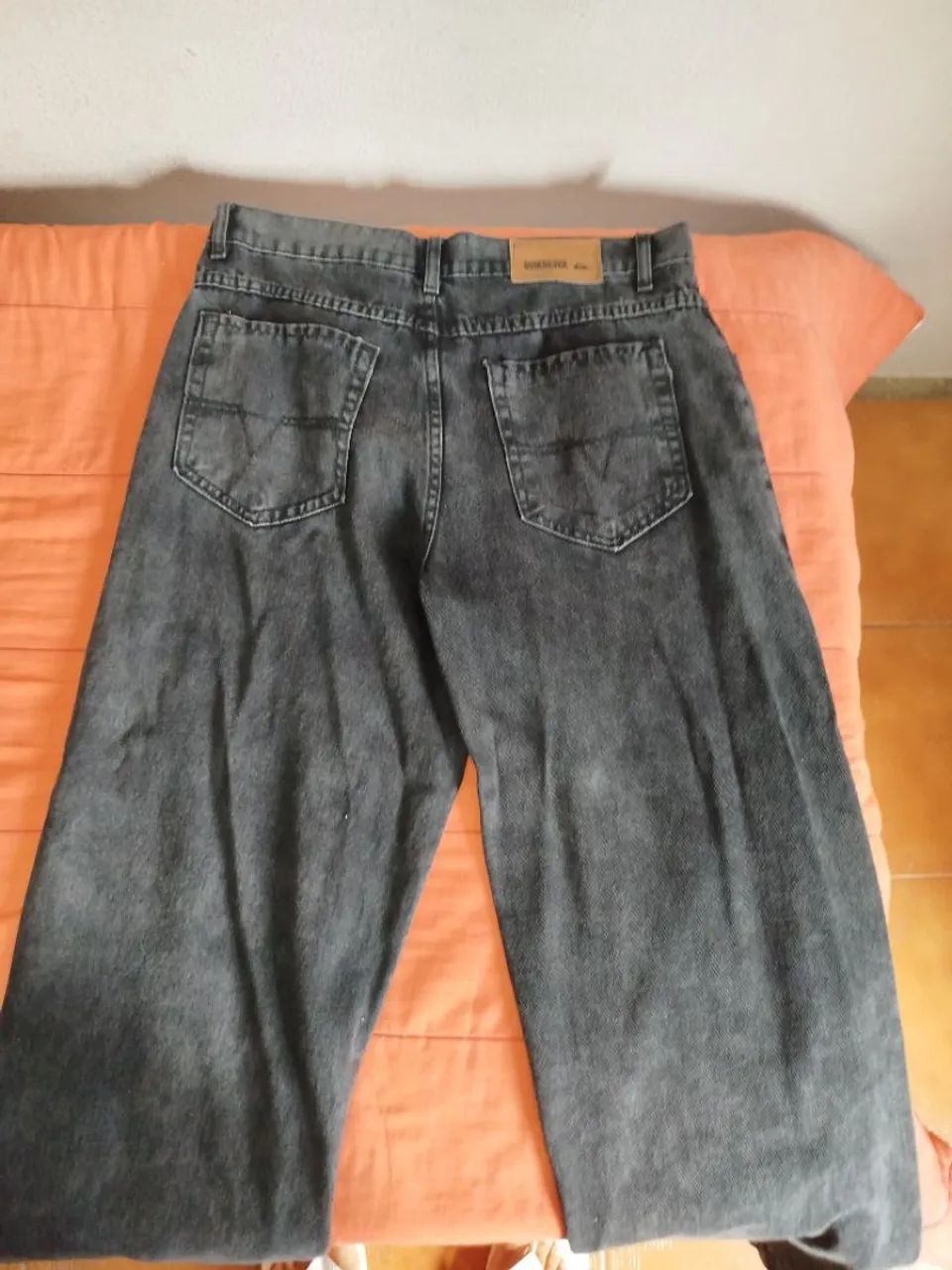 CALÇA BAGGY PRETA ESTONADA - Foto 2