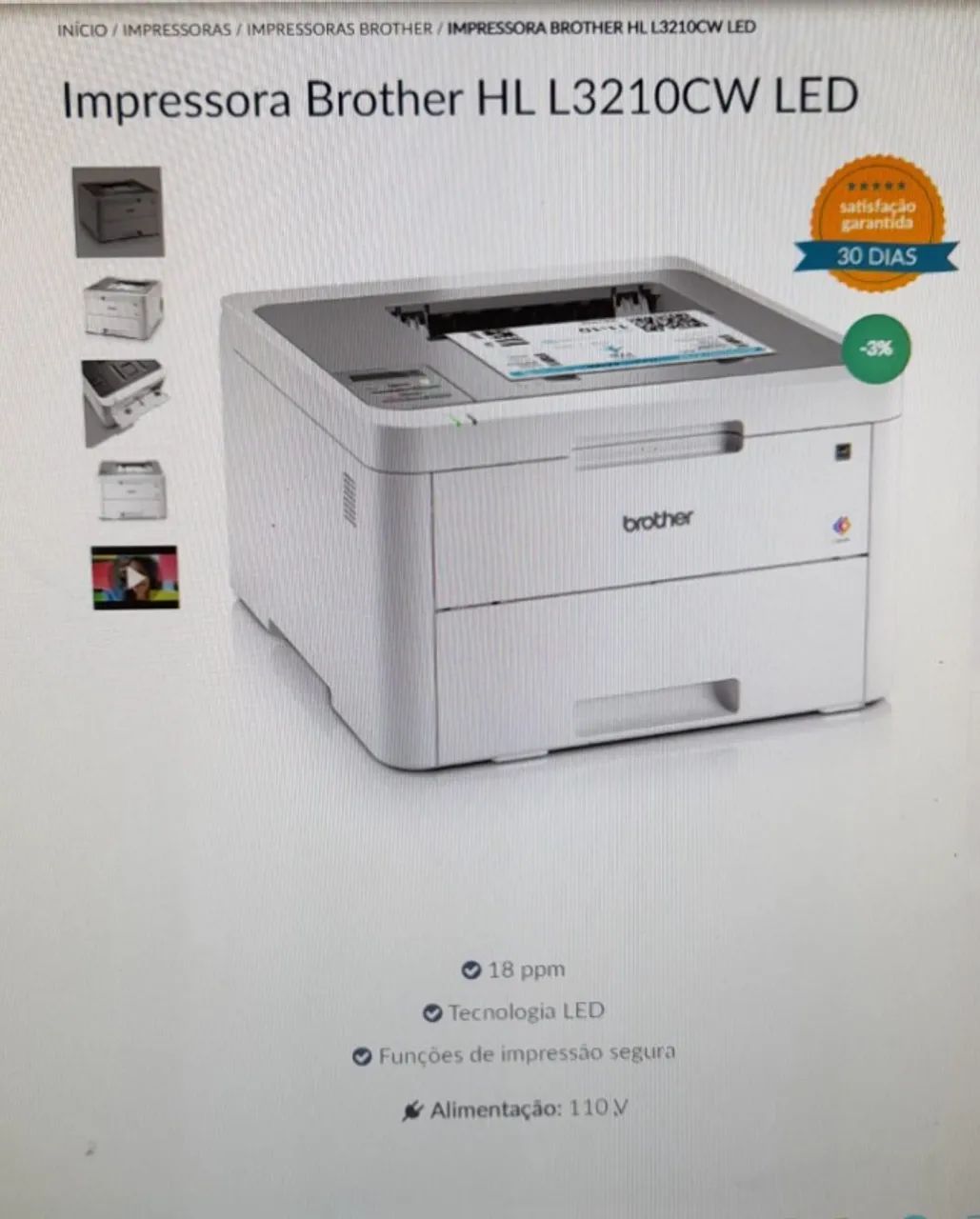 Impressora á laser colorida 