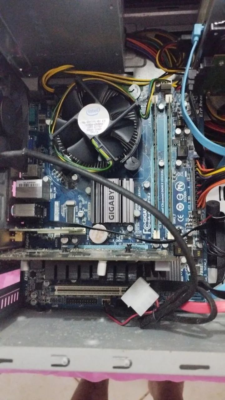 Kit placa mãe processador e memória 