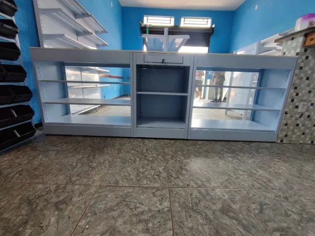 Balcão Expositor Comercial - Vidro / Aço - Foto 2