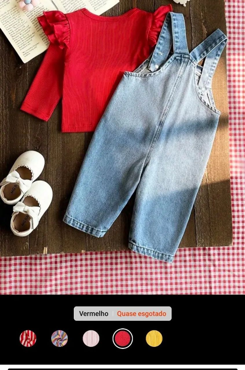 Conjunto Infantil macacão  - Foto 3