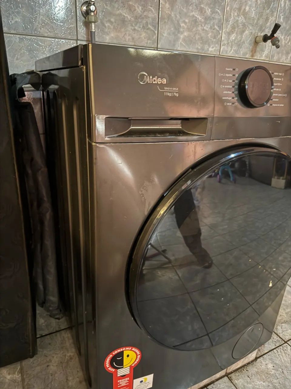 Máquina Midea Lava e Seca 11kg MF200 COM DEFEITO - Foto 3