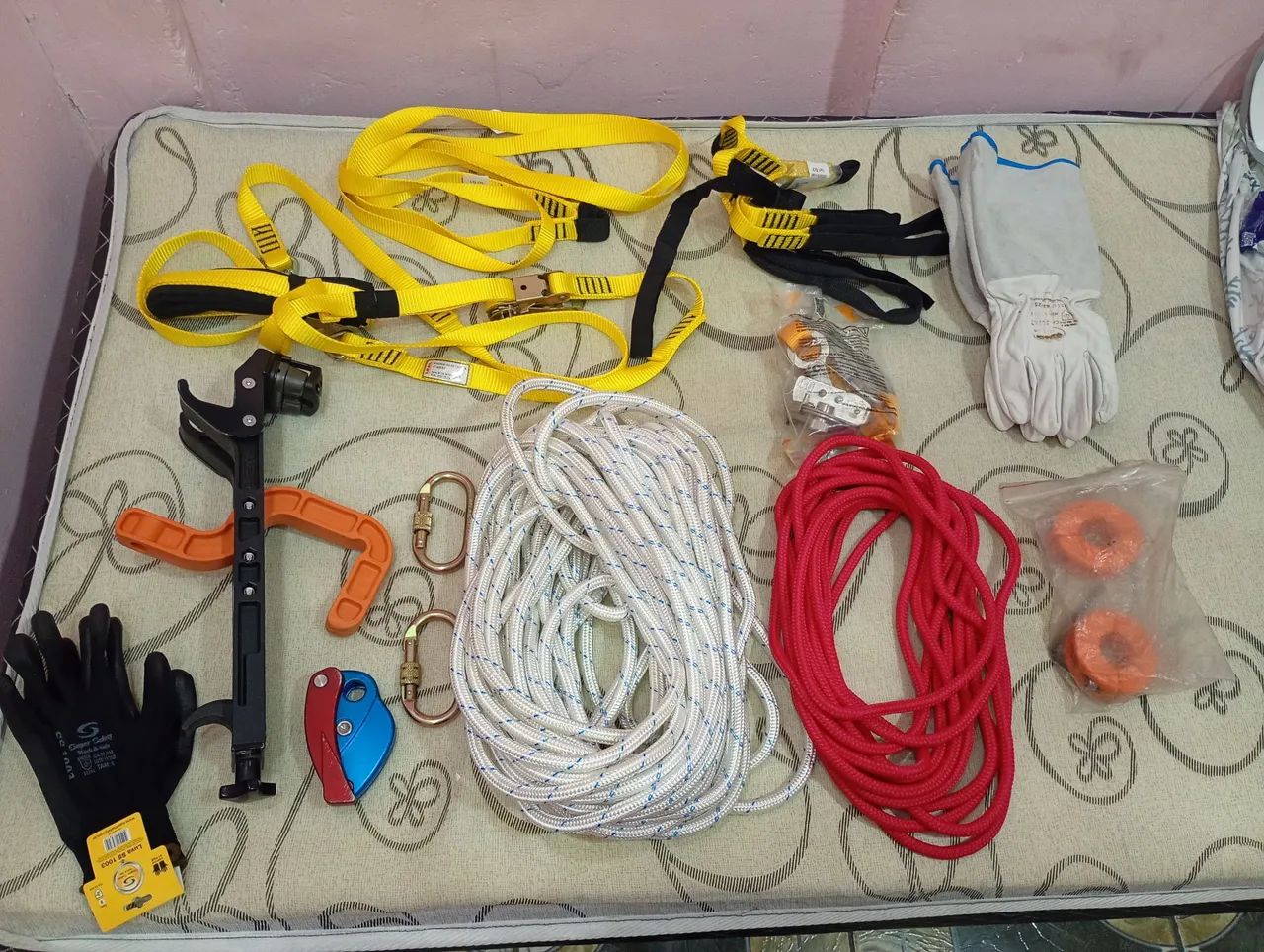 KIT LINHA DE VIDA COMPLETO + CINTO/ TALABARTE/ CAPACETE - Foto 4