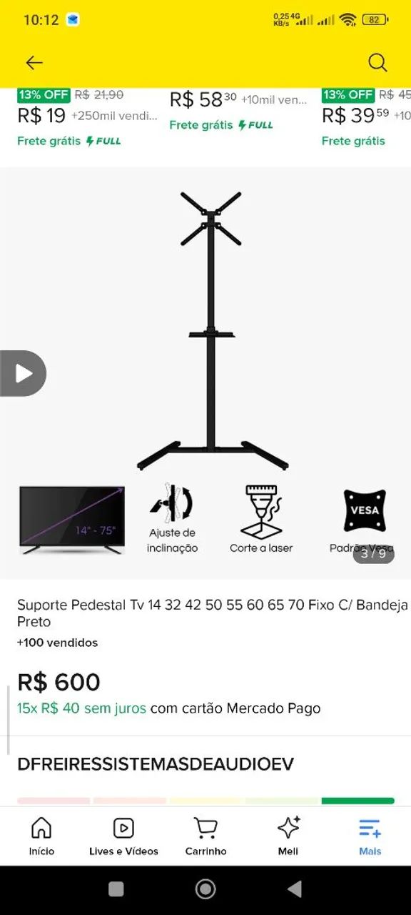 Suporte para TV 14 até 65 polegadas 