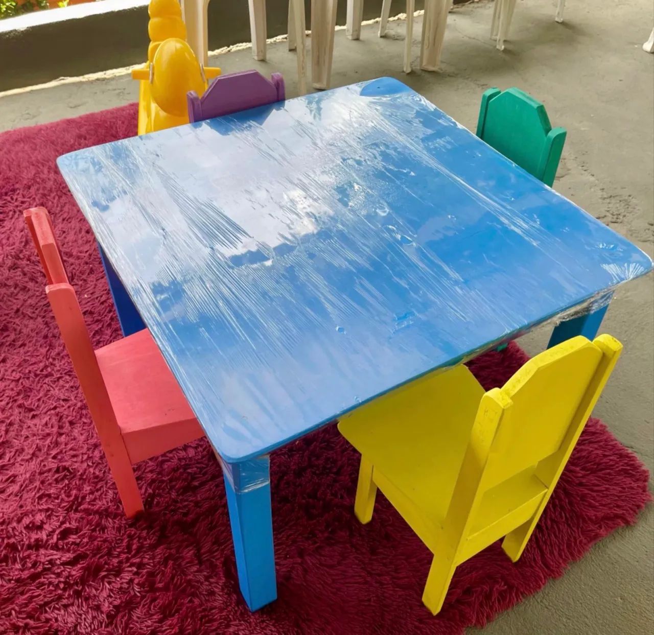 Mesa e cadeira infantil (fabricamos) - Foto 4