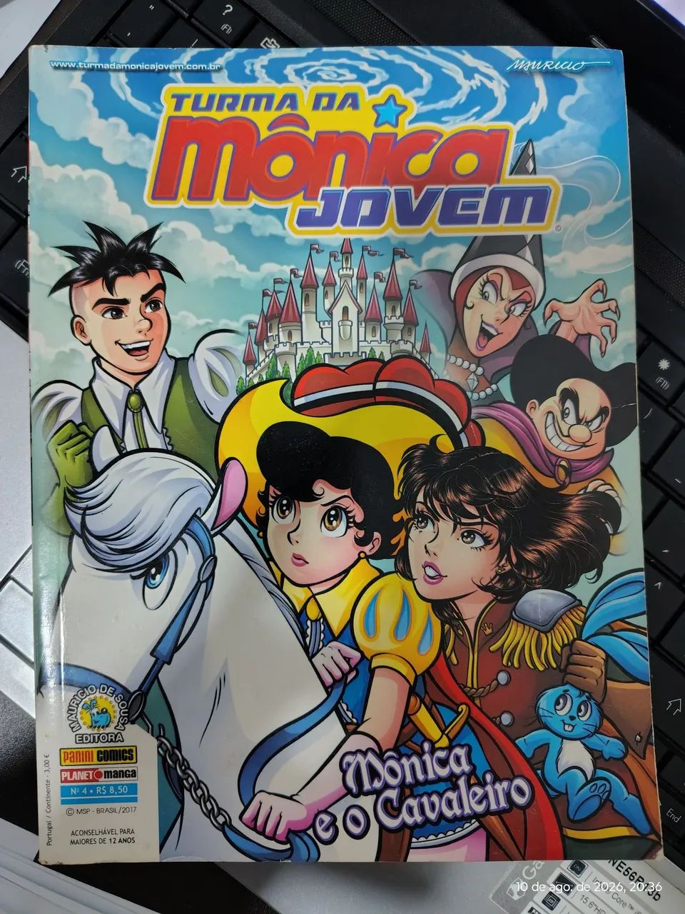 Lote com 5 primeiros mangás Turma da Mônica fase 2, números 1 2 3