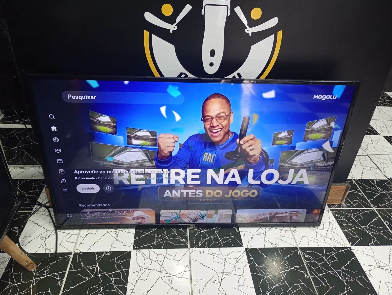Vendo Smartv AOC 50 polegadas top de linha 4K em estado de nova conforme fotos R$ 1500,00 - Foto 5