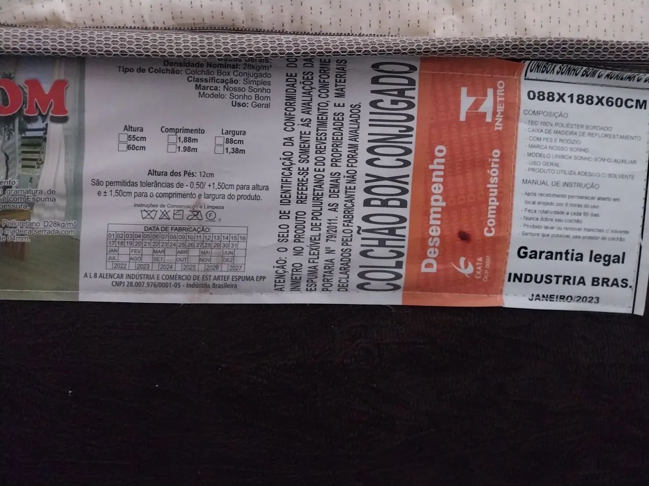 Cama box solteiro com colchão usada - Foto 5