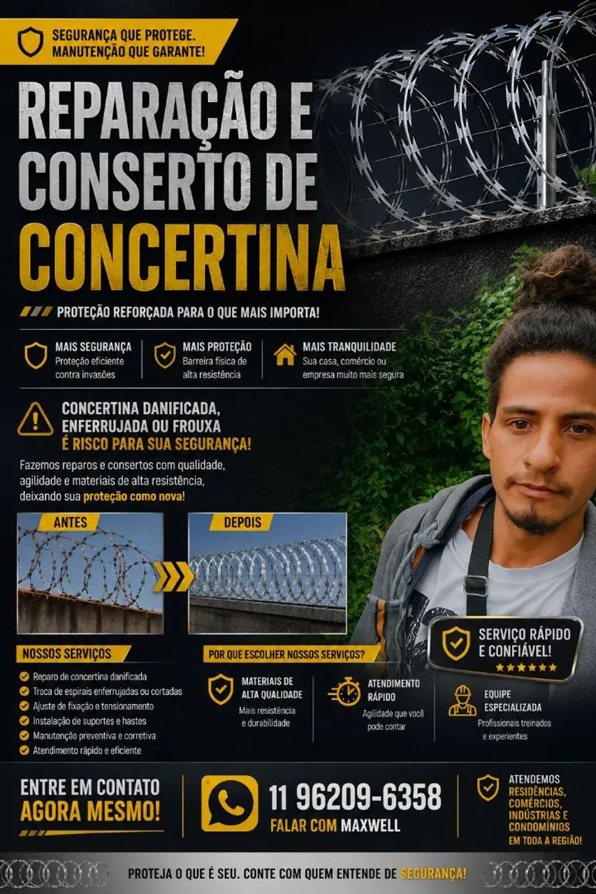Reparação de concertina 
