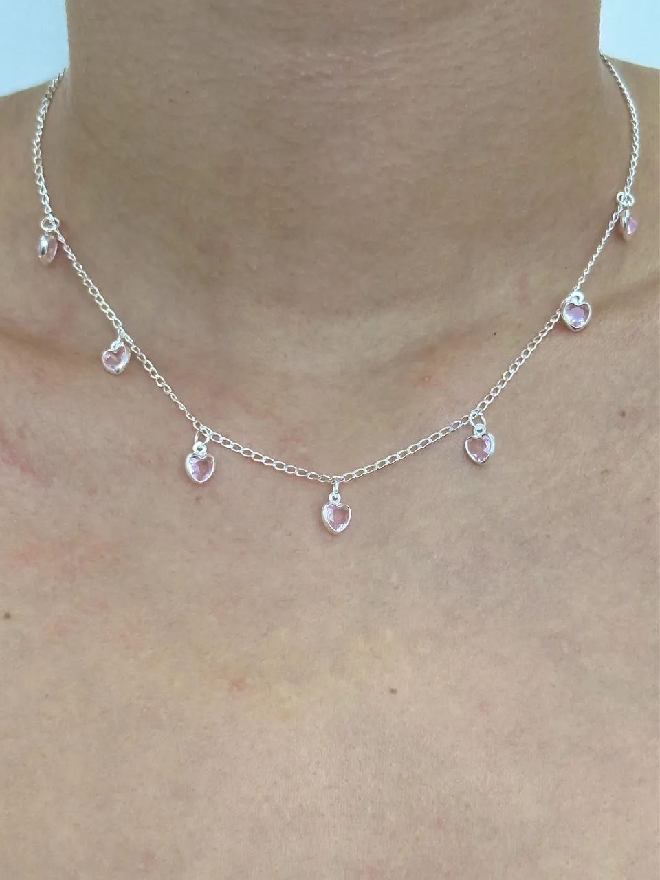 CHOKER corações rosa - Foto 2