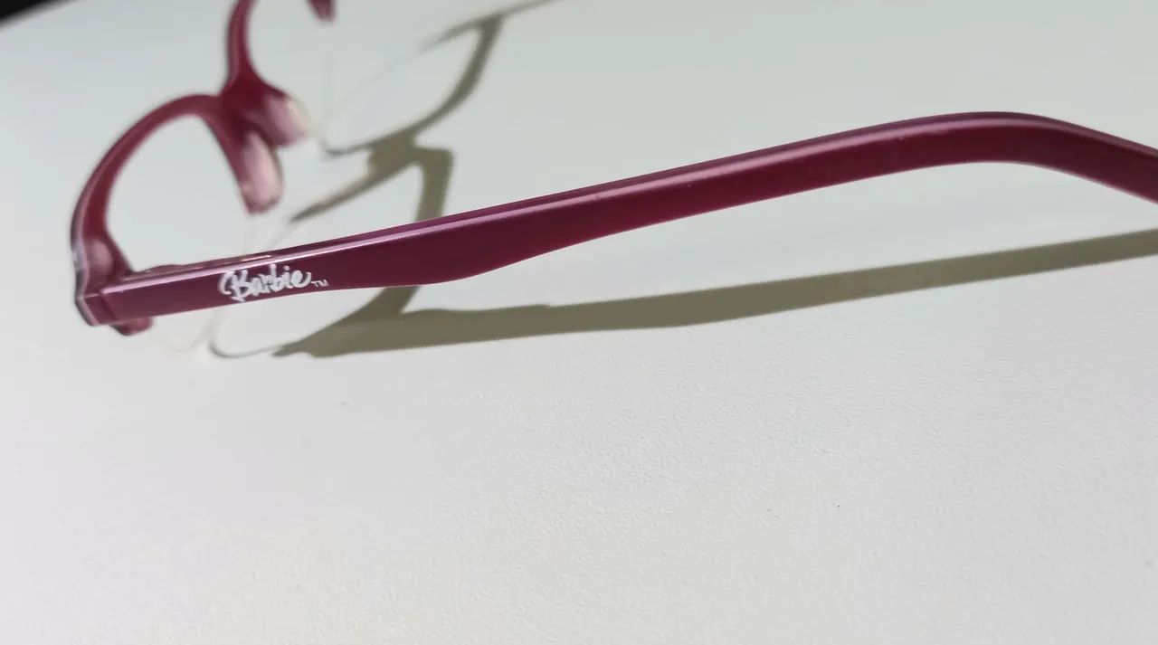 Armação de óculos de grau infantil da Barbie