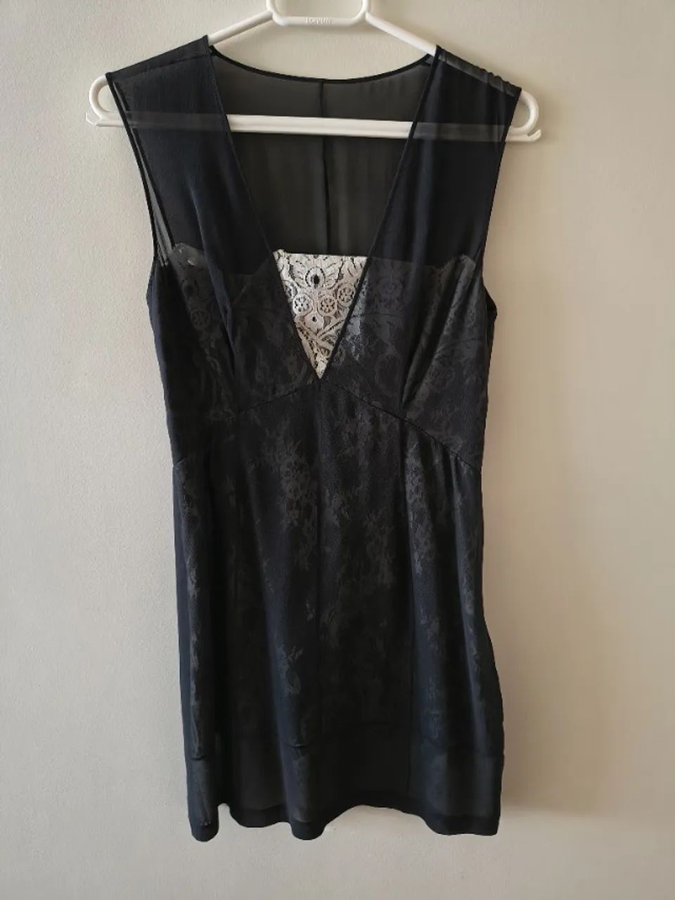 vestido preto festa com renda