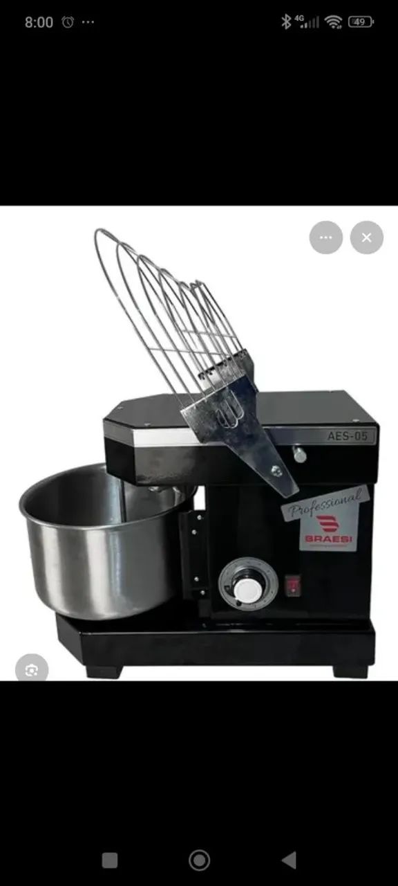 A Amassadeira Espiral 5kg Braesi  - Foto 2