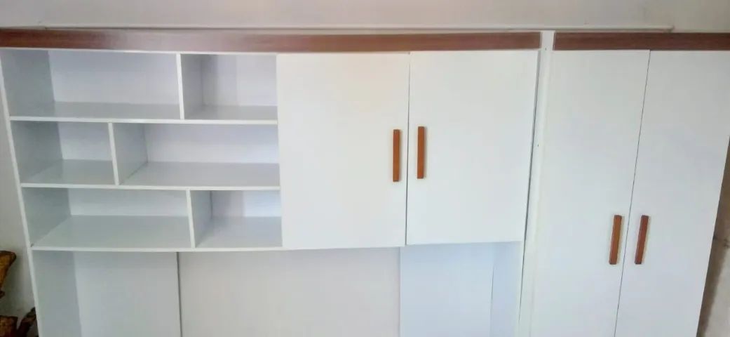 Guarda Roupas Modulado Com Duas Camas de solteiro - sem colchão - Foto 2