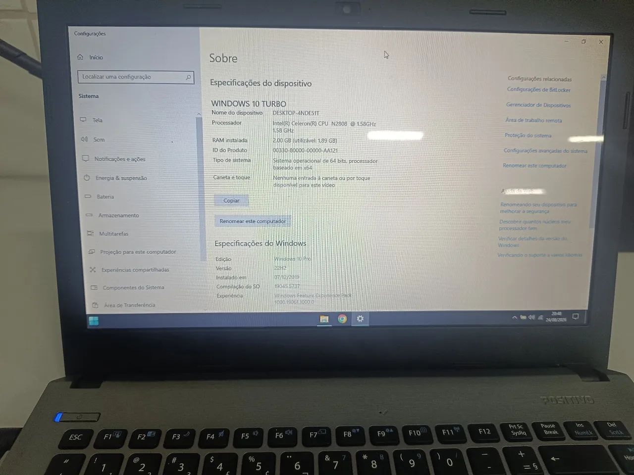 Notebook top com SSD 128 - Foto 4