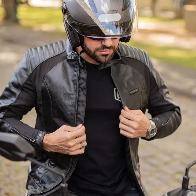 Jaqueta Texx Storm Couro Masculino