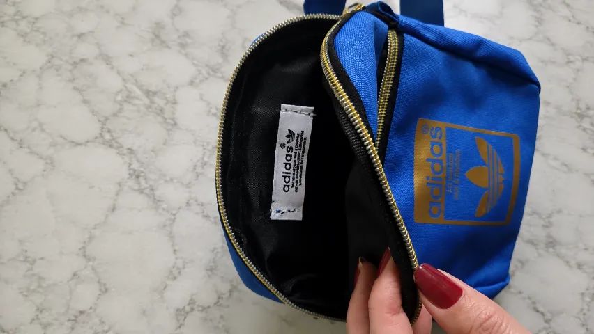 Shoulder bag adidas azul com etiqueta - Foto 2