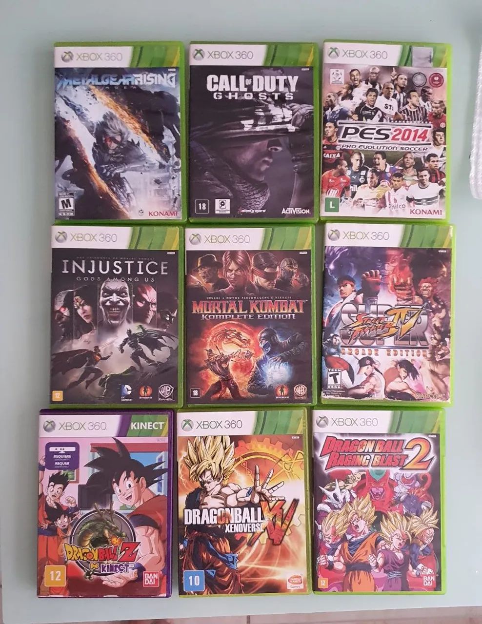 Jogos Xbox 360 Originais Dragon Ball Street Fighter Mortal Kombat Call of Duty Metal Gear 