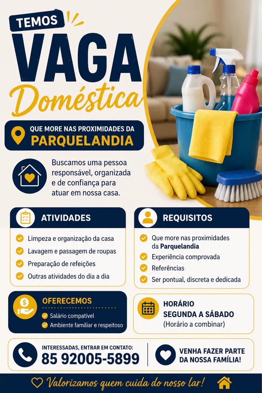 Vaga de domestica