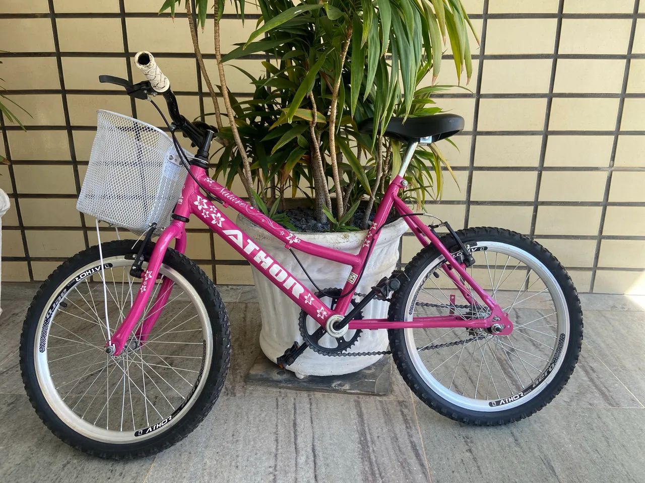 Bicicleta 20 Athor Nature Rosa C/ cesta 