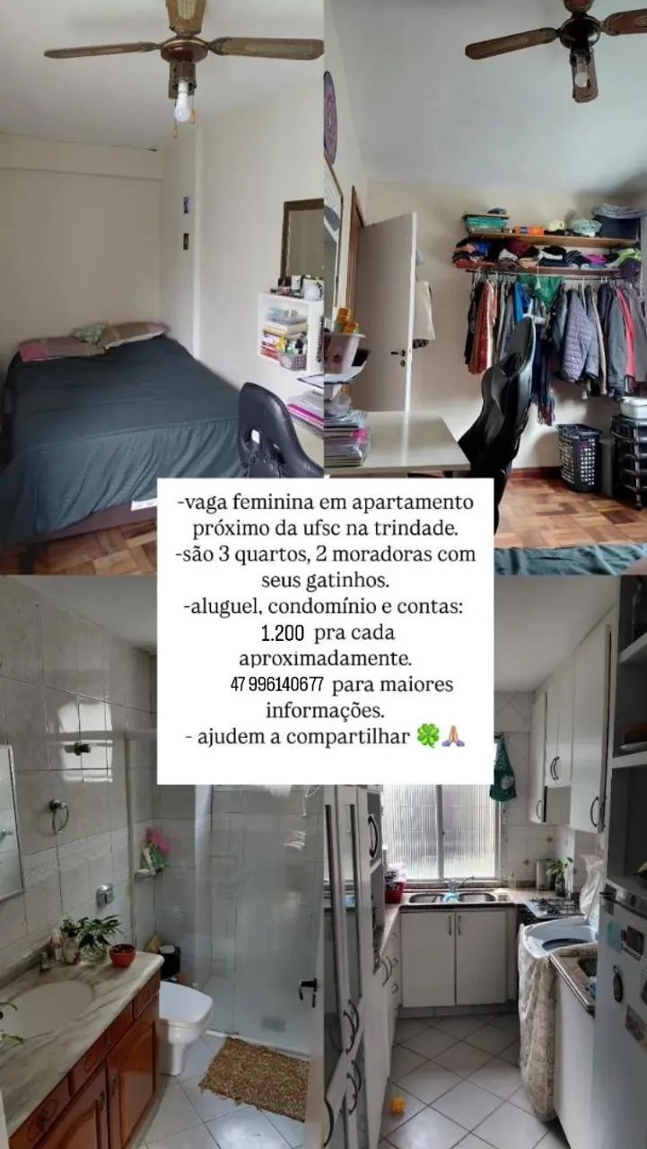 ALUGO QUARTO FEMININO