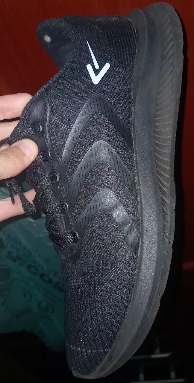 Tênis número 40 todo preto - Foto 5