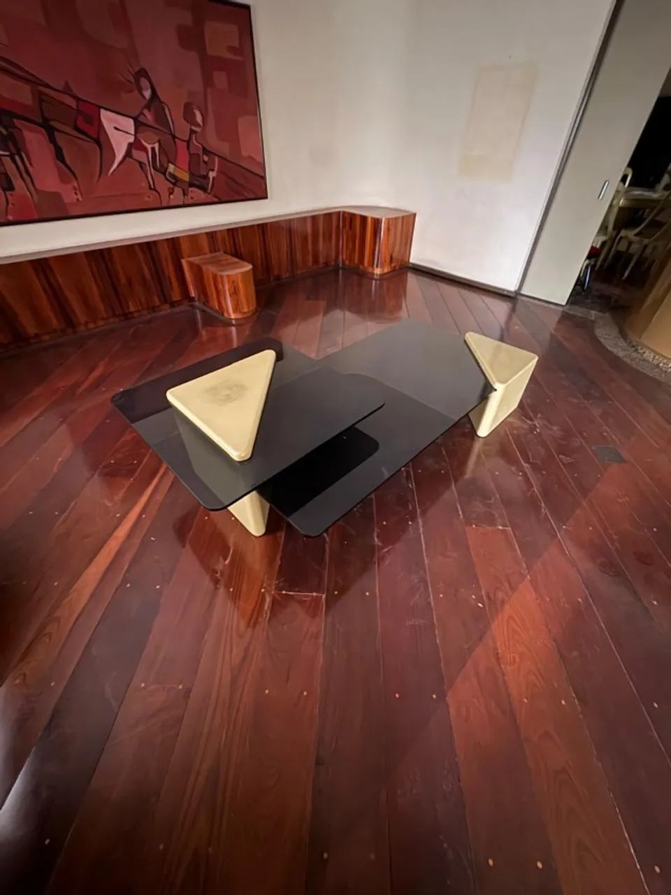 Mesa de Centro Grande com Vidro Fumê  - Foto 3