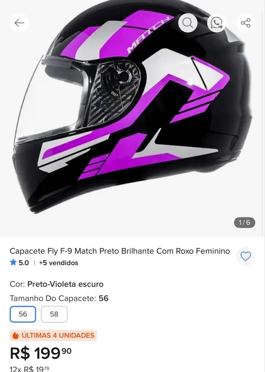 Capacete fly match - Foto 4