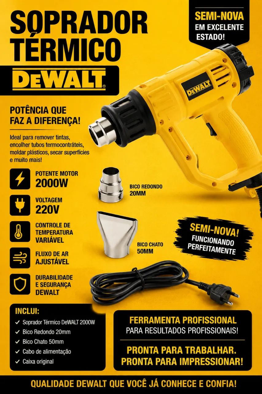 Soprador térmico DeWalt