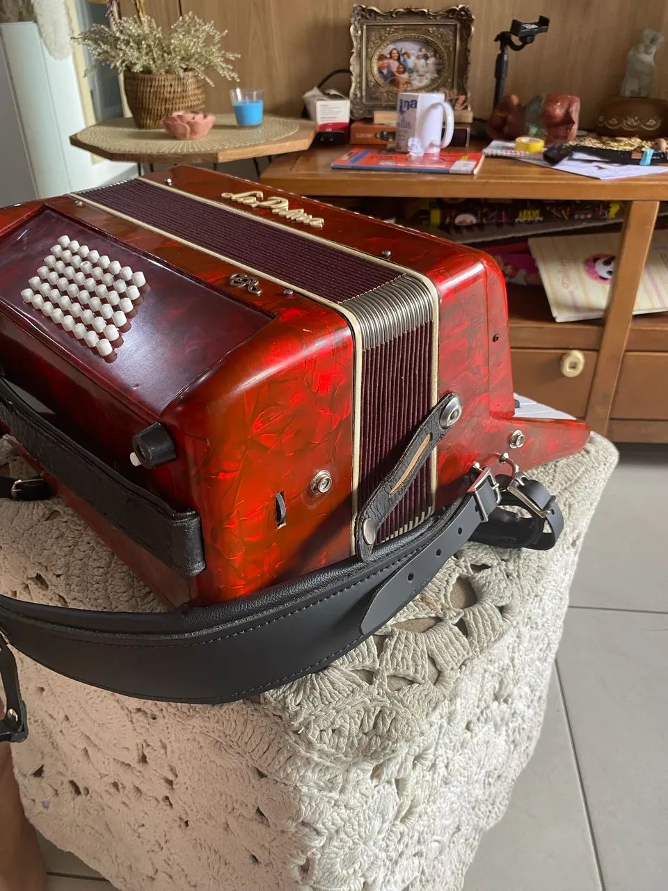 SANFONA 48 BAIXOS ACORDEON - Foto 4