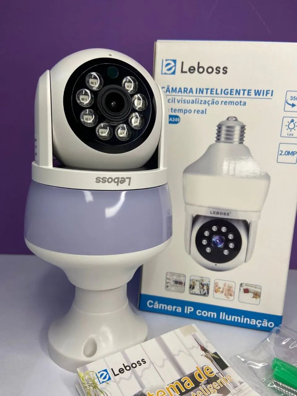 Câmera inteligente wi-fi - monitoramento remoto via celular 