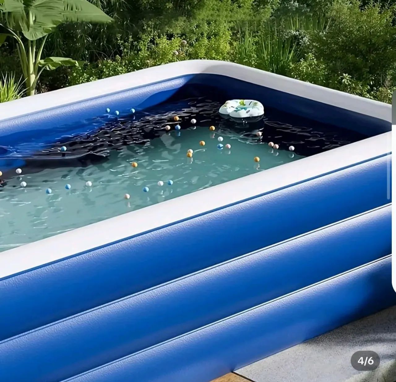 Piscina inflável com bomba elétrica  - Foto 4