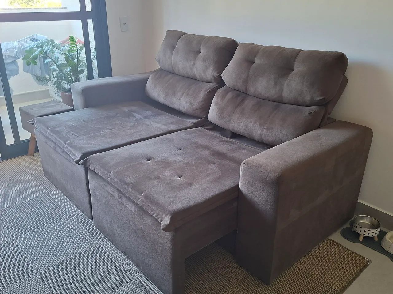 Sofa reclinavel em otimo estado - Foto 2