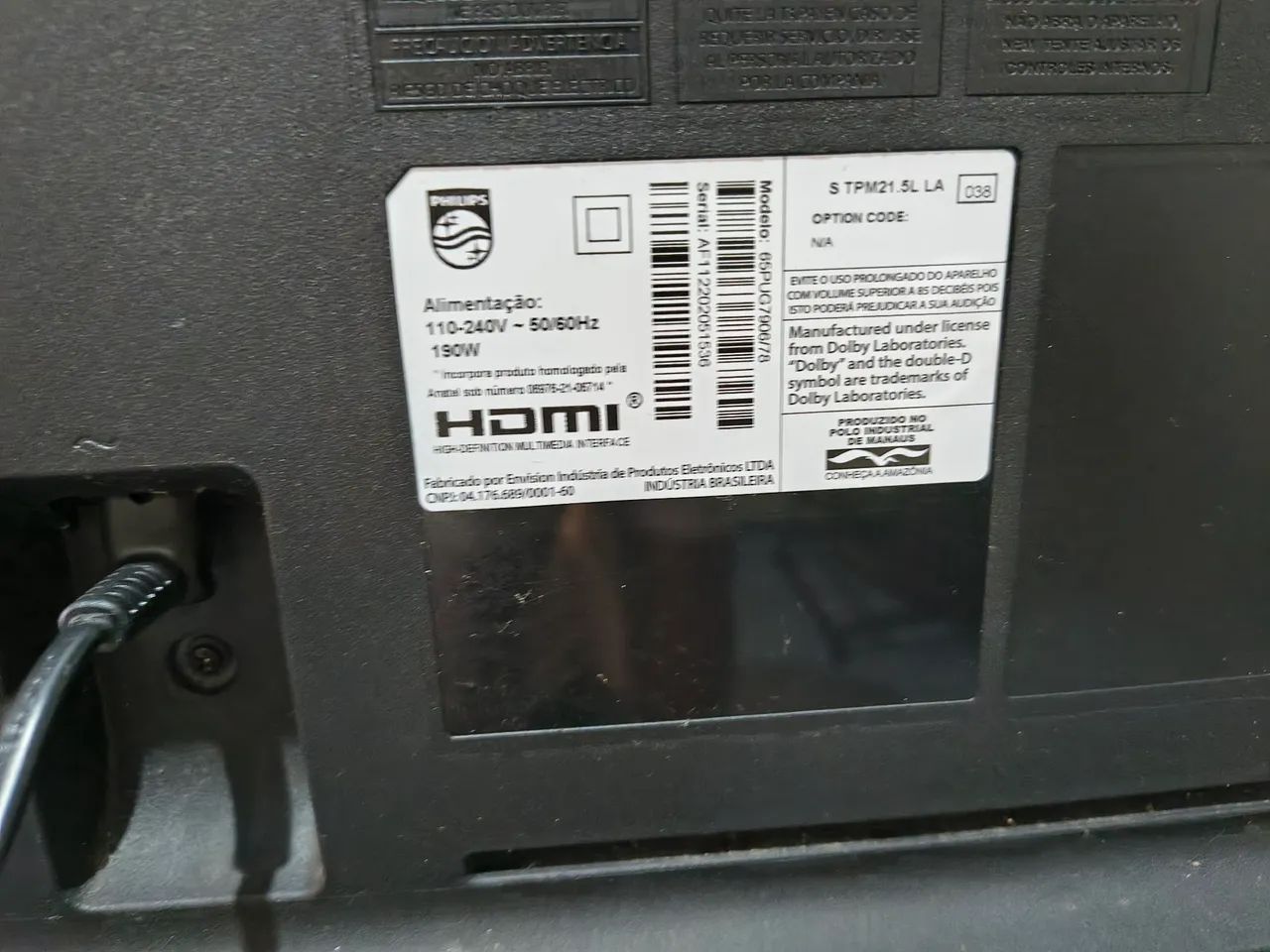 Vendo as peças da Tv Philips 65 polegadas  - Foto 5