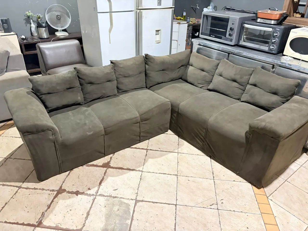 Sofá de canto 6 lugares bem confortável ((ENTREGO GRATIS)) - Foto 2