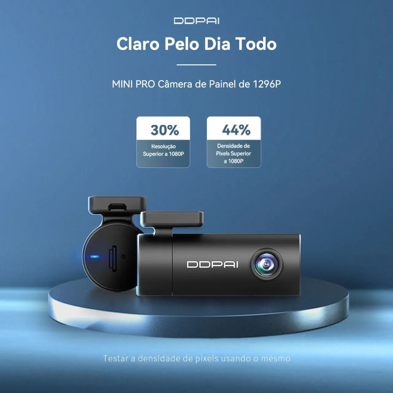 Câmera Veicular Mini Pro 1296p Ddpai Visão Noturna Sensor G Mini Pro - Foto 5