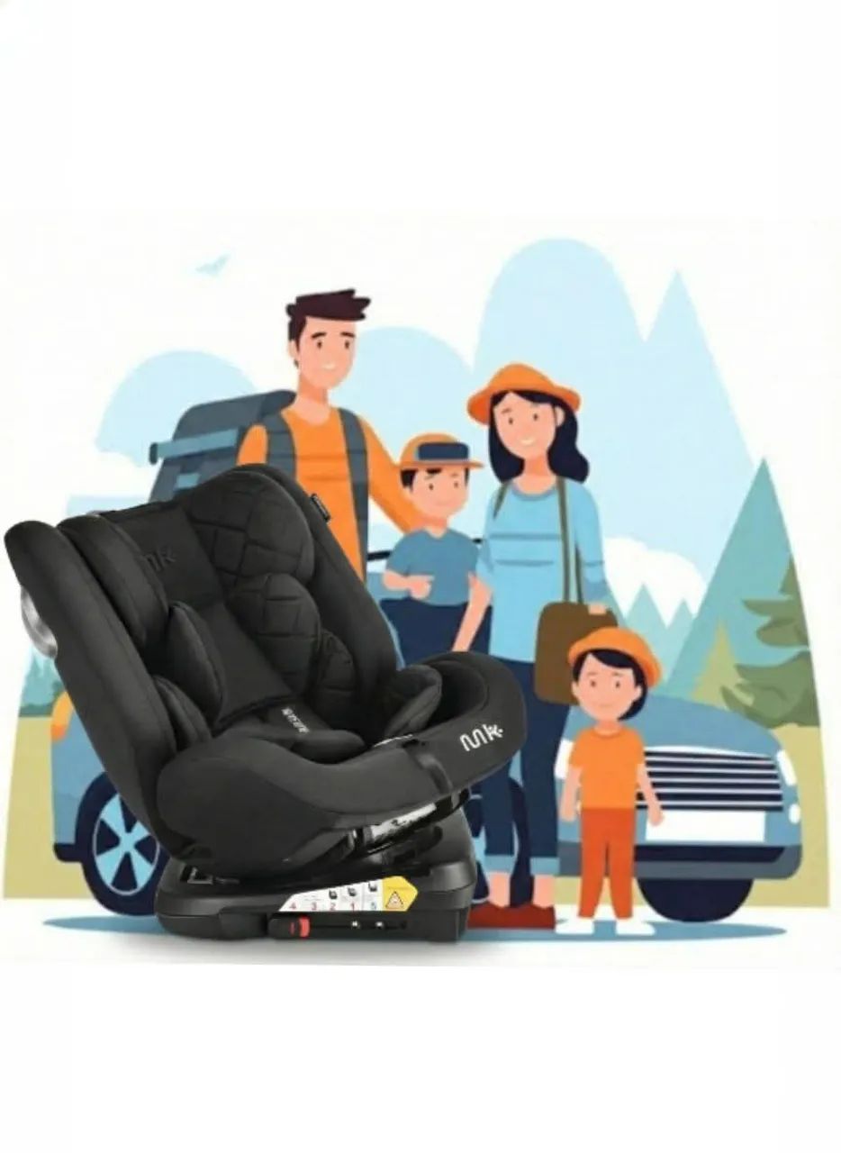 Cadeirinha de Auto Multikids Baby de 0 à 36kg Com Isofix Gira 360° Graus Super Reclinável! - Foto 4