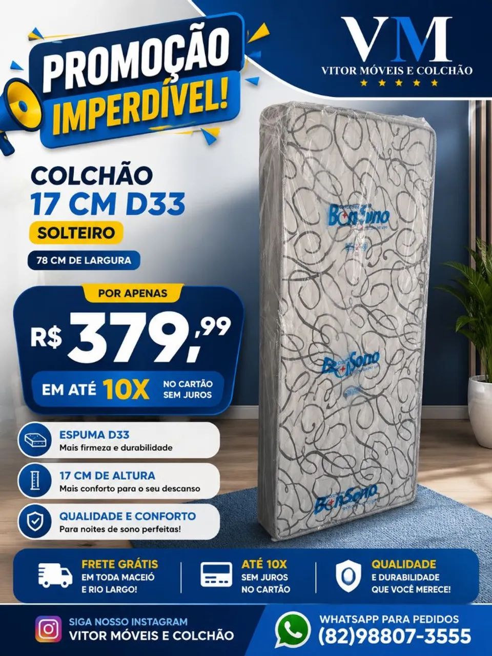 OFERTAS COLCHÃO ROBUST SOLTEIRÃO E SOLTEIRO  - Foto 3