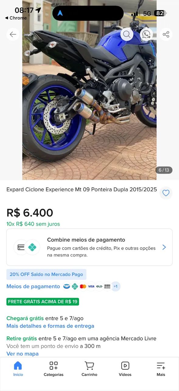 Escapamento MT-09