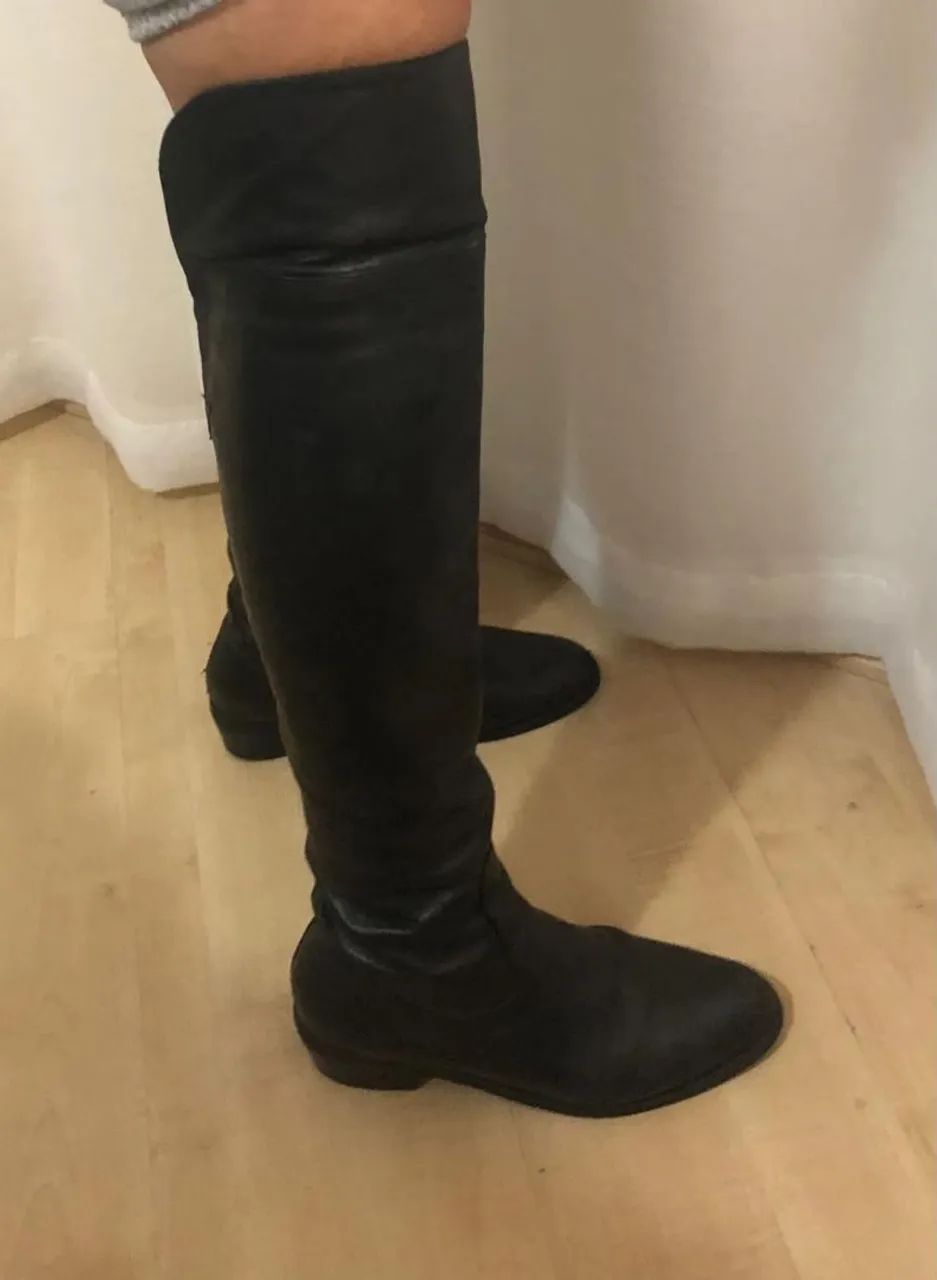 Bota de couro Sioux preta - Foto 3