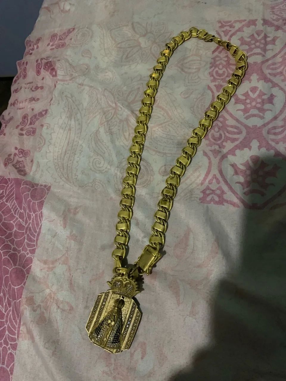 Cordão moeda antiga 