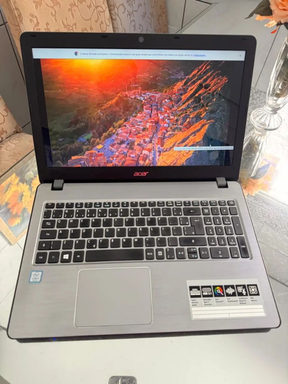 Notebook i5 sétima geração 8gb ddr4 e SSD 240gb ( NOVO) - Foto 3