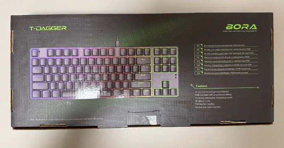 Teclado Gamer T-Dagger com Switch azul - Foto 2