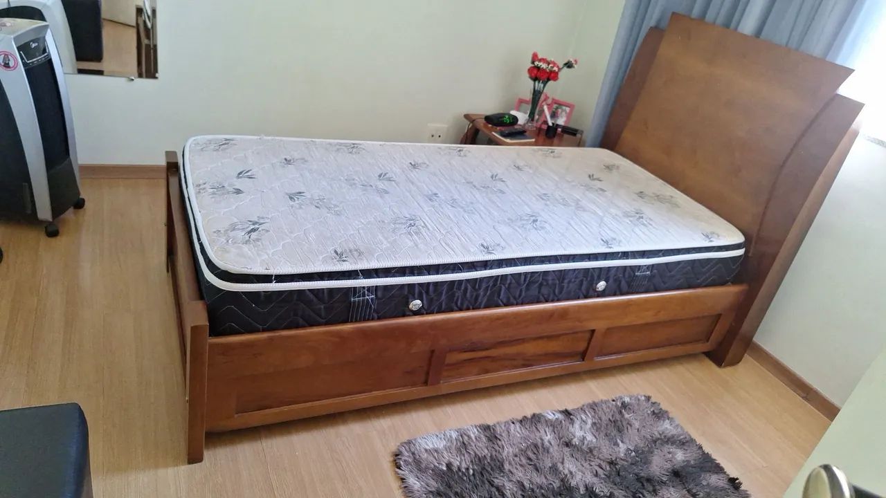 Cama solteiro com colchão  - Foto 3