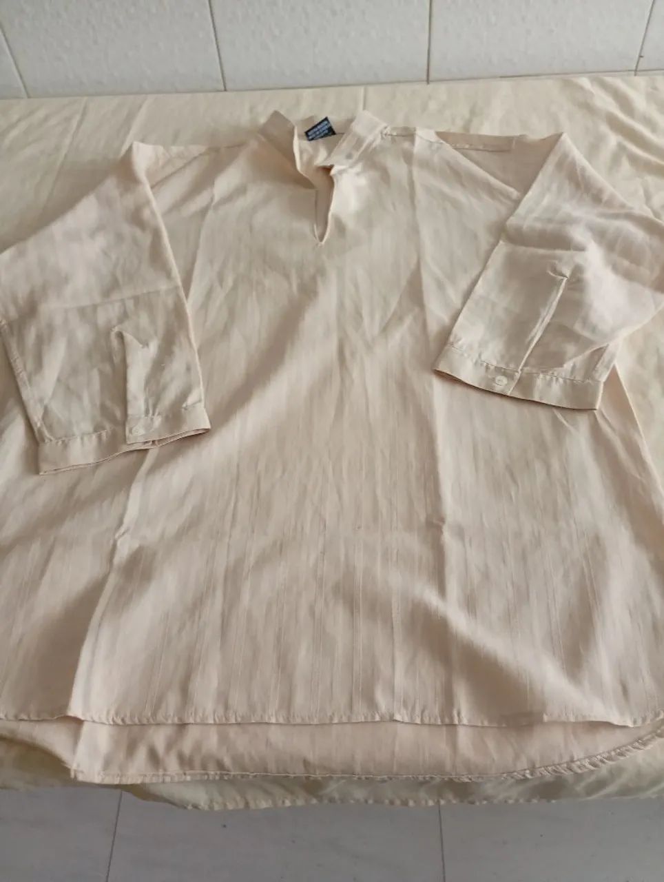 Camisa social masculina com manga comprida  - Foto 4